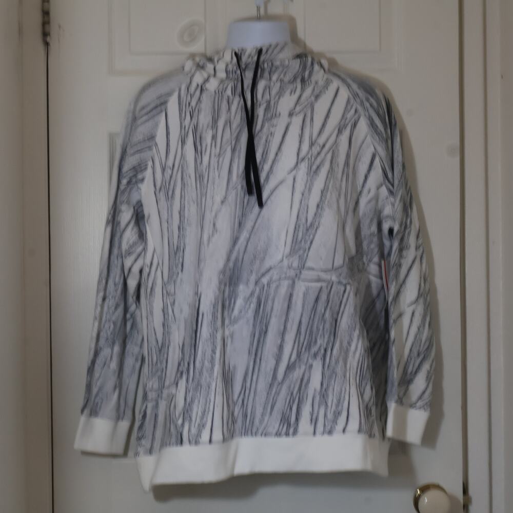 Sports Illustrated Hoodie XXL Gray White Abstract Fleece Pullover NWT Men’s